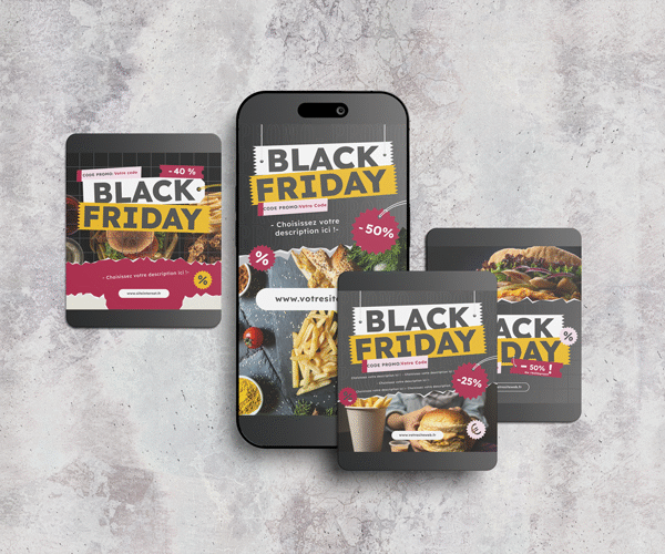 Modele 001 publication reseaux instagram facebook black friday