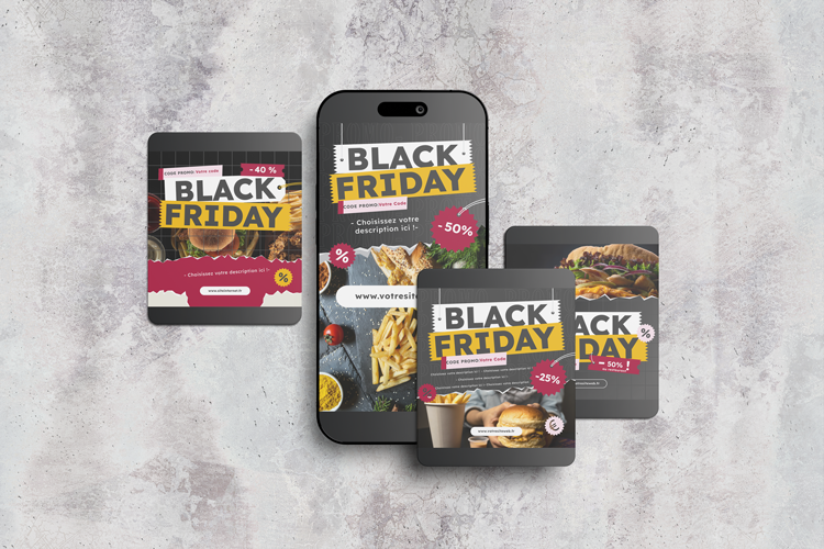Modele 001 publication reseaux instagram facebook black friday